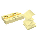 Набор линованных Z-блокнотов Post-it, канареечный желтый, 6 блоков по 100 листов