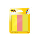 Закладки клейкие бумажные Post-it, 25 х 76 мм, 3 цвета х 100 шт, 2 уп Закладки клейкие бумажные Post-it, 25 х 76 мм, 3 цвета х 100 шт, 2 уп